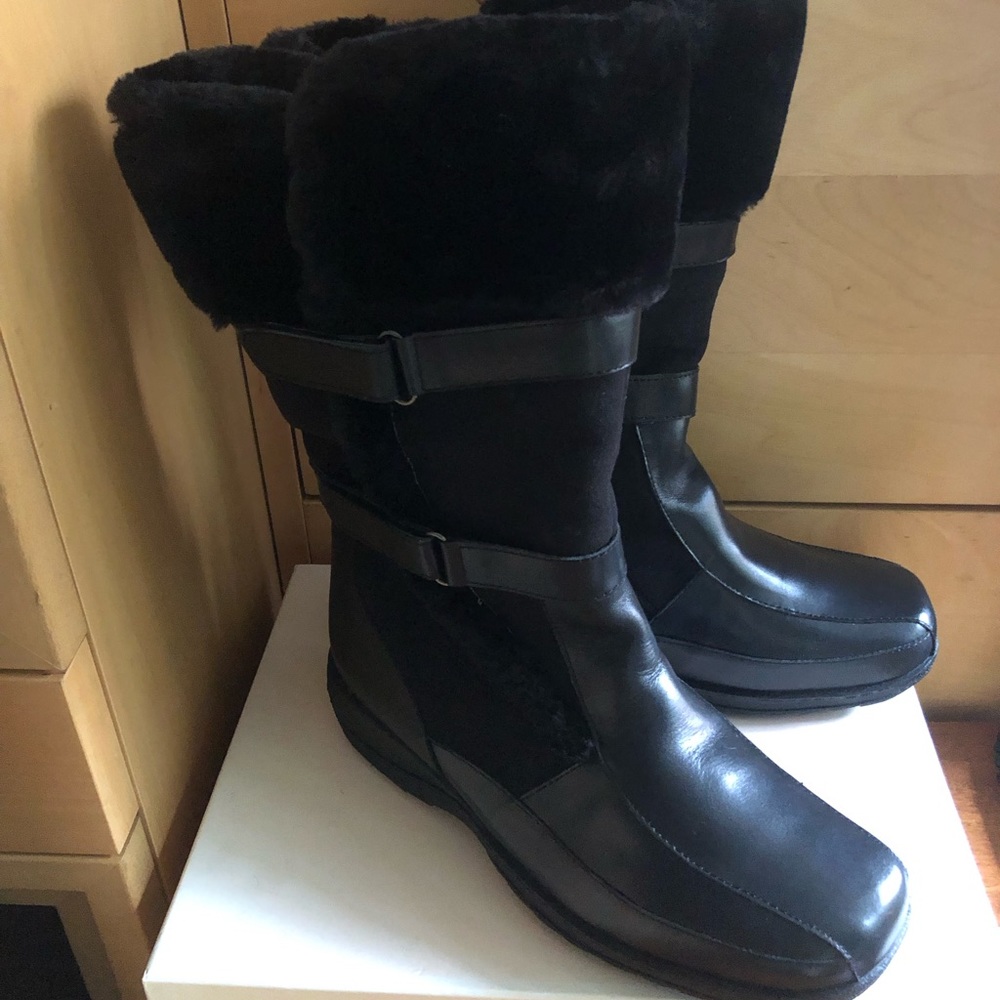NEW Hoopoe warm winter boots with faux fur, size 8.5 and 9.5  W(2E), $85